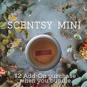 $2 Add-On 🆕Scentsy Mini Warm Rum Raisin Cookie Home Fragrance